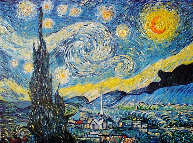Starry Night - Van Gogh - Oil Painting Save & Buy Online Now!
